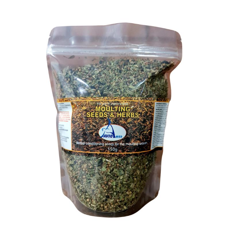 POS_Moultingseedsandherbs AVIO MOULTING SEED & HERB 150G - Image 1